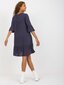 Naiste tumesinine satsiga kleit hind ja info | Kleidid | kaup24.ee
