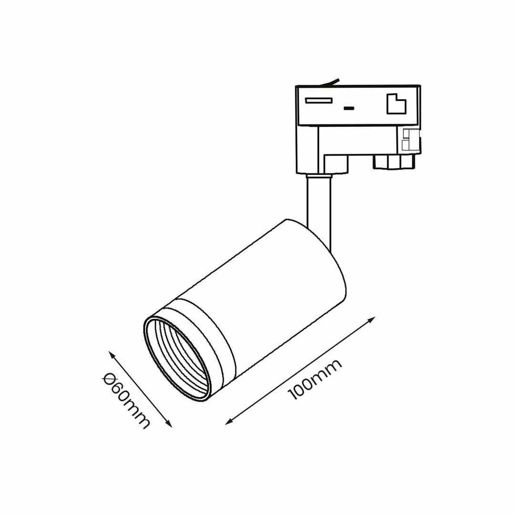 Milagro laevalgusti Pipe Ring Track Spot hind ja info | Laelambid | kaup24.ee