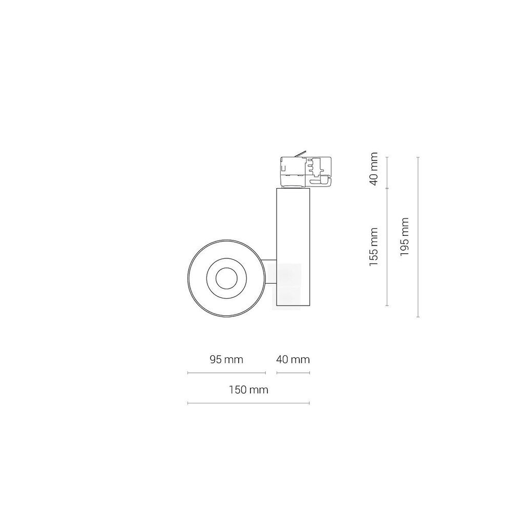 LED valgusti Nowodvorski CTLS Nea 20W 3000K 8757 hind ja info | Rippvalgustid | kaup24.ee