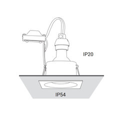 Süvistatav lamp Nowodvorski Delta 8368 hind ja info | Süvistatavad ja LED valgustid | kaup24.ee