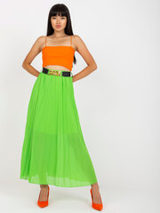 Женская ярко-зеленая плиссированная юбка цена и информация | Юбки | kaup24.ee