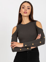 Naiste khakivärvi vabaaja pluus hind ja info | Naiste pluusid, särgid | kaup24.ee