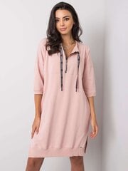 Хлопковое платье пыльно-розового цвета на молнии цена и информация | Платье | kaup24.ee