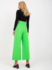 светло-зеленые базовые спортивные штаны с высокой талией цена и информация | Штаны женские | kaup24.ee