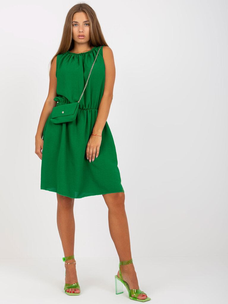Naiste roheline ühesuurune kleit цена и информация | Kleidid | kaup24.ee