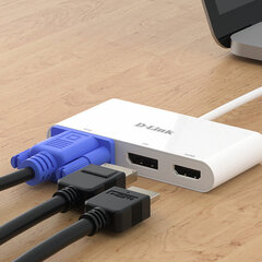 USB-разветвитель D-Link DUB-V310             Белый цена и информация | Адаптеры и USB-hub | kaup24.ee