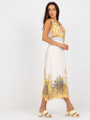 Naiste valge ja kollane One size kleit hind ja info | Kleidid | kaup24.ee