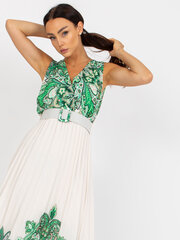 Женское бело-зеленое платье One Size цена и информация | Платья | kaup24.ee