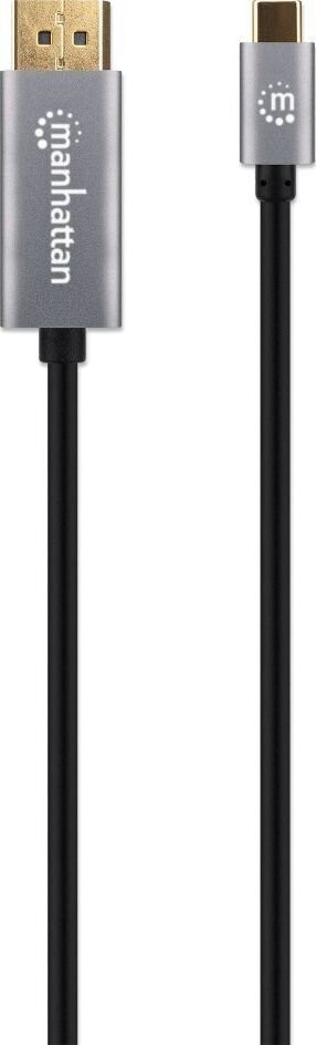 Kaabli adapter Manhattan USB-C - DisplayPort DP Alt Mode 8K 2m, must hind ja info | Mobiiltelefonide kaablid | kaup24.ee