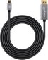 Kaabli adapter Manhattan USB-C - DisplayPort DP Alt Mode 8K 2m, must hind ja info | Mobiiltelefonide kaablid | kaup24.ee