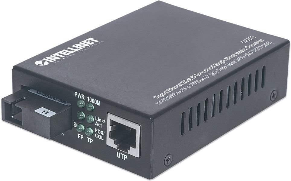 Kahesuunaline meediumimuundur Intellinet WDM Gigabit, ühe režiimiga, 100/1000 BASE-T RJ45/1000BASE-SX SM SC hind ja info | Juhtmeta pöörduspunktid  (Access Point) | kaup24.ee