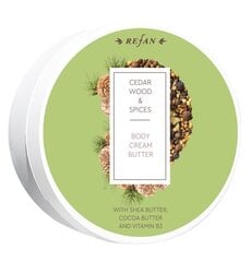 Võine kehakreem "Cedar Wood & Spices" Refan hind ja info | Kehakreemid, losjoonid | kaup24.ee