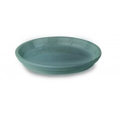 Taldrik lillepotile Glazed, 30 x 3(H) cm, ümmargune, türkiissinine цена и информация | Вазоны | kaup24.ee