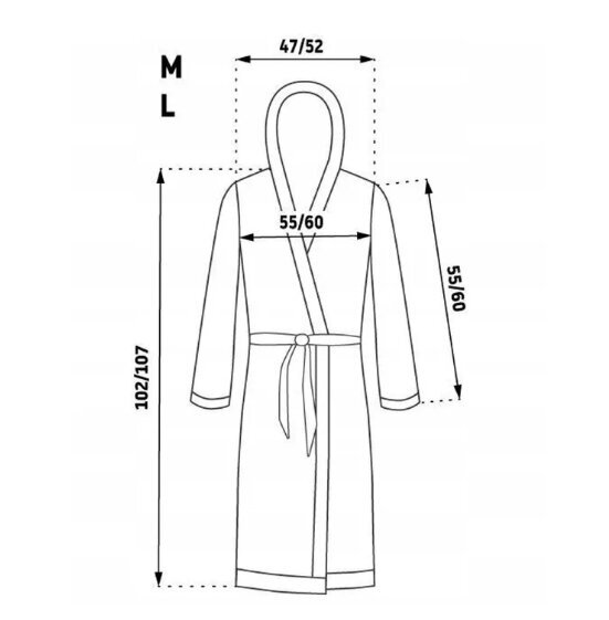 Meeste hommikumantel Jordan Navy Black hind ja info | Meeste hommikumantlid, pidžaamad | kaup24.ee