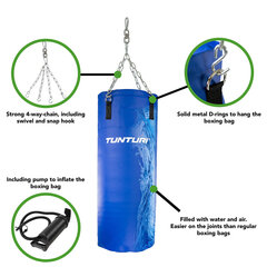 Боксерский водный мешок Tunturi Aqua Boxing Bag, 100 см цена и информация | Боевые искусства | kaup24.ee