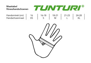 Treeningkindad Tunturi Fitness Gloves High Impact, suurus XXL, kollane/must hind ja info | Jõusaali kindad | kaup24.ee