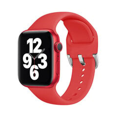 Apple Watch Active Silikoon Rihm – Punane 42/44/45mm hind ja info | Nutikellade ja nutivõrude tarvikud | kaup24.ee