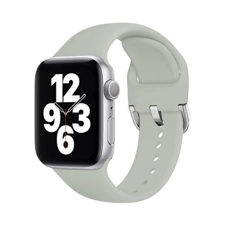 Apple Watch Active Silikoon Rihm – Helehall 42/44/45mm hind ja info | Nutikellade ja nutivõrude tarvikud | kaup24.ee