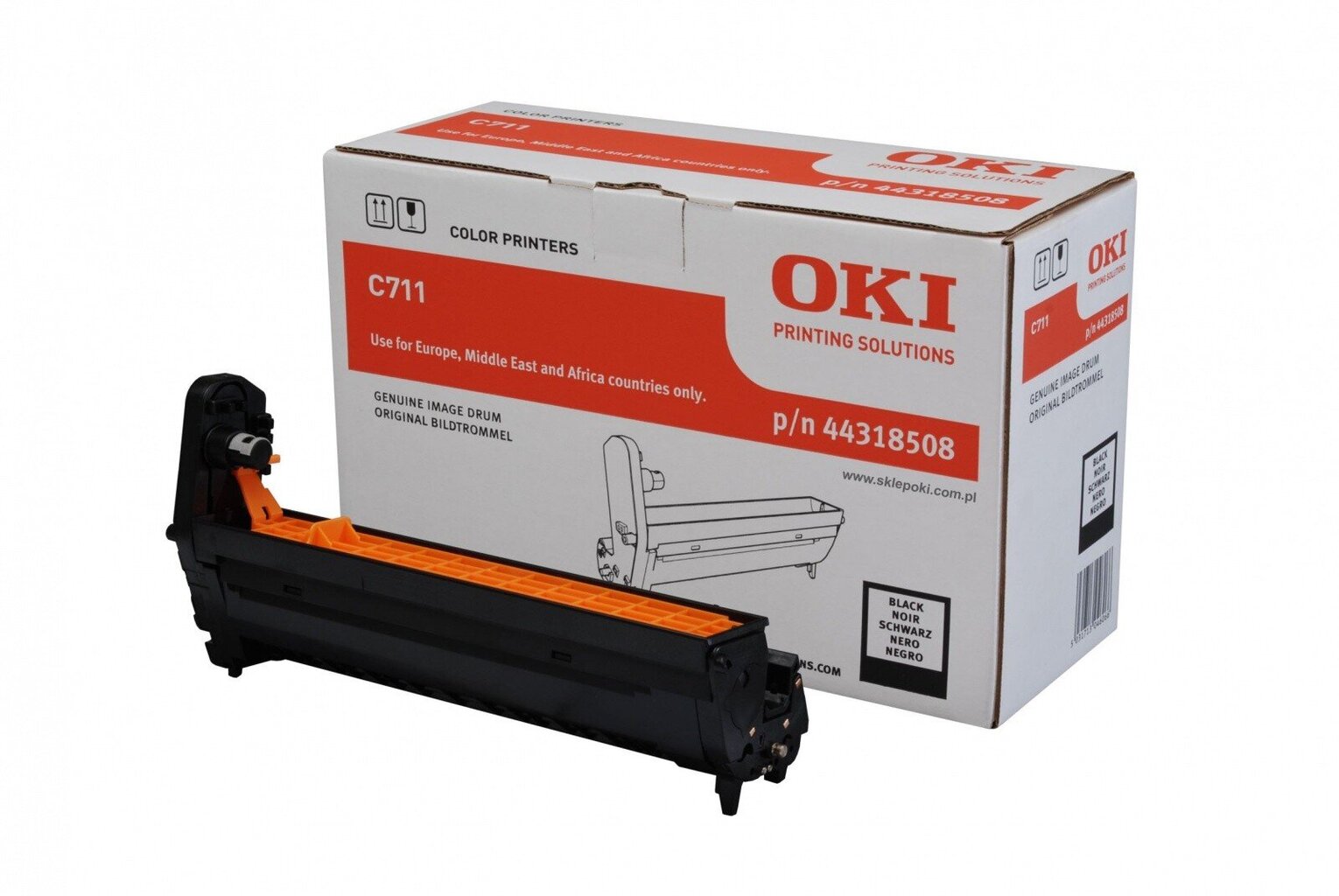 OKI Trummel EP-C711-Black 44318508 цена и информация | Tindiprinteri kassetid | kaup24.ee