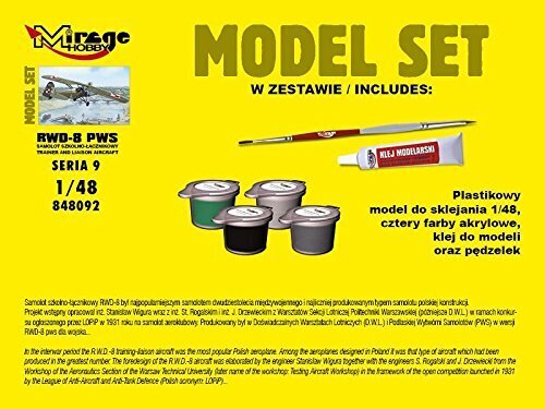 Mirage RWD-8 PWS mudelikomplekt hind ja info | Klotsid ja konstruktorid | kaup24.ee