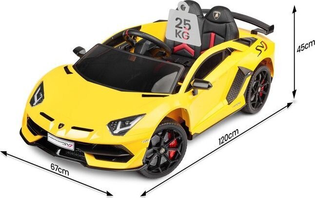 Juhtmeta sõiduk Toyz Lamborghini, kollane hind ja info | Laste elektriautod | kaup24.ee