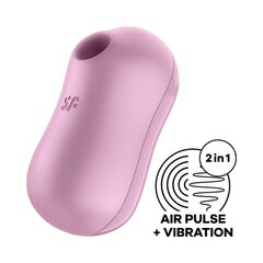 SATISFYER COTTON CANDY AIR PULSE СТИМУЛЯТОР И ВИБРАТОР - СИРЕНЕВЫЙ цена и информация | Вибраторы | kaup24.ee