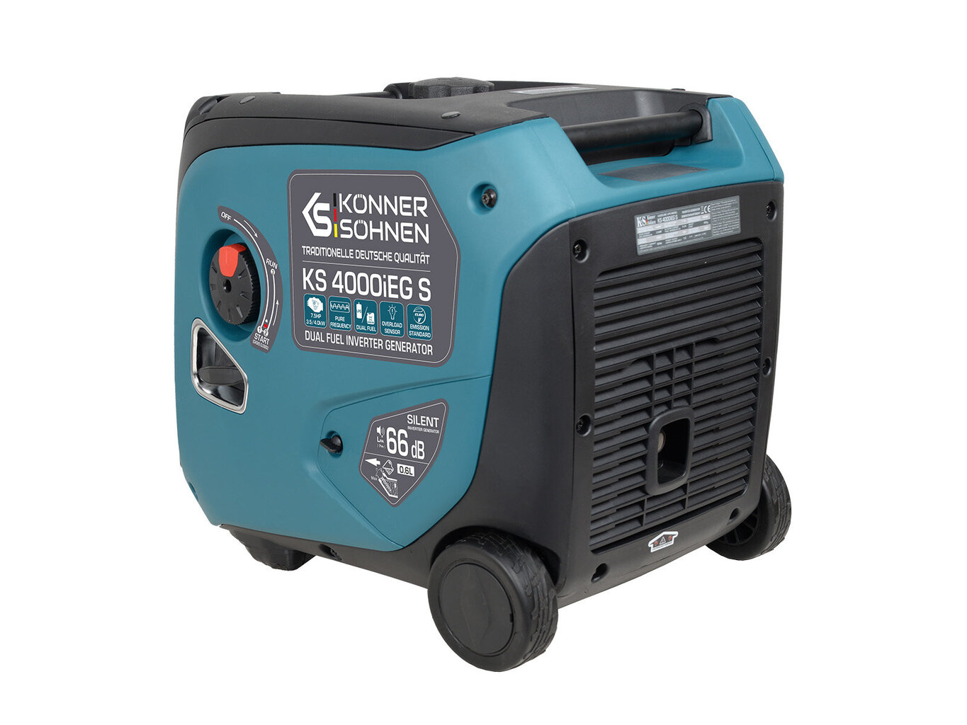 Veeldatud naftagaasi/bensiini muunduri generaator Könner &Söhnen KS 4000iEG S hind ja info | Generaatorid | kaup24.ee