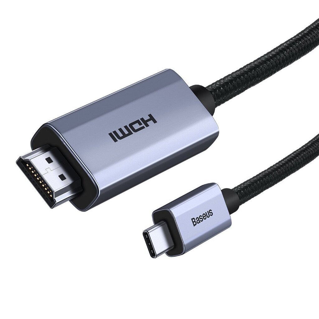 Baseus High Definition Series adapter cable USB Type C - HDMI 2.0 4K 60Hz 3m black (WKGQ010201) hind ja info | Mobiiltelefonide kaablid | kaup24.ee
