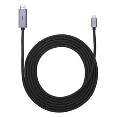 Baseus High Definition Series adapter cable USB Type C - HDMI 2.0 4K 60 Гц 3 м black (WKGQ010201) цена и информация | Borofone 43757-uniw | kaup24.ee