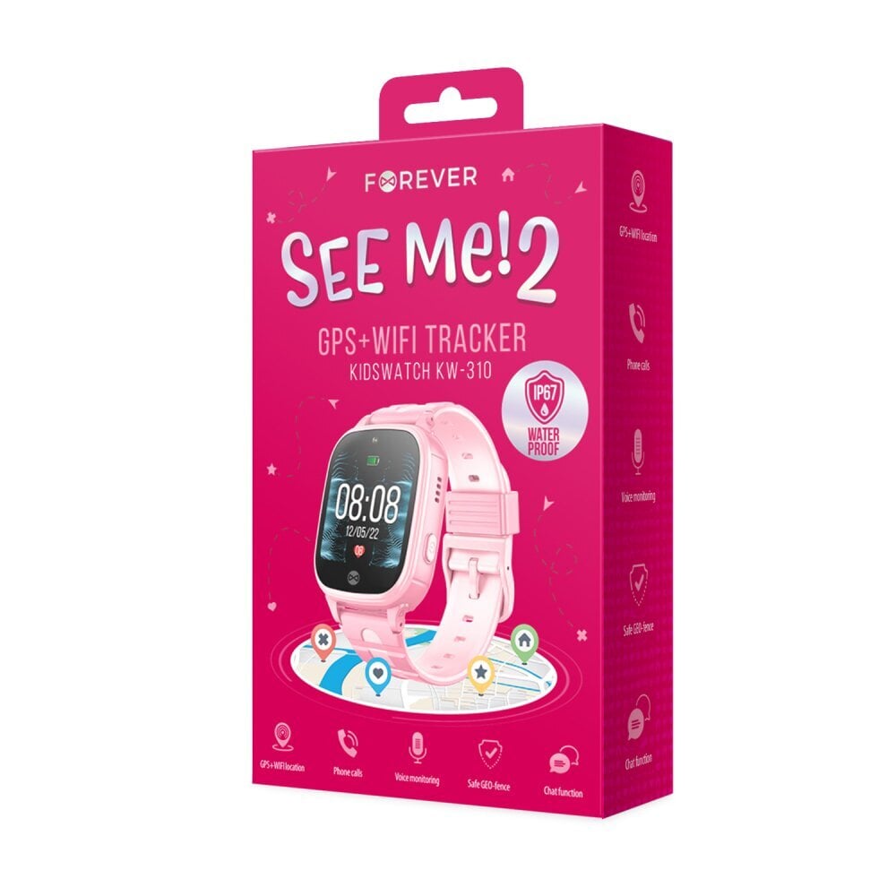 Forever See Me 2 KW-310 Rose цена и информация | Nutikellad (smartwatch) | kaup24.ee