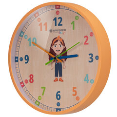 Детские настенные часы BRESSER JUNIOR, оранжевый цвет цена и информация | Часы | kaup24.ee