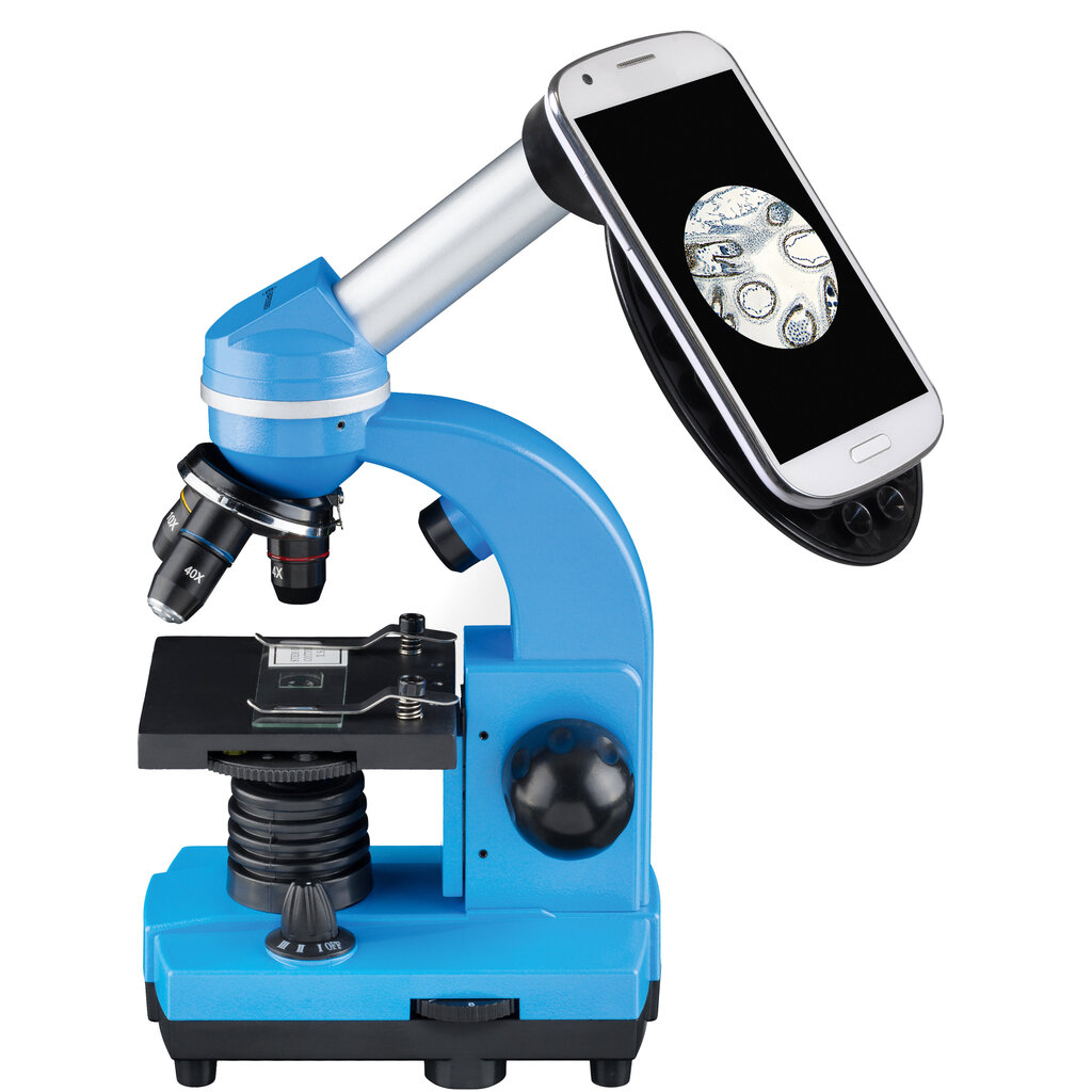 BRESSER Junior mikroskoop BIOLUX SEL sinine hind ja info | Mikroskoobid ja teleskoobid | kaup24.ee