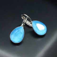 Naiste kõrvarõngad DiamondSky Crystal Drop Swarovski kristallidega, sinine hind ja info | Kõrvarõngad | kaup24.ee