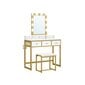 Tualettlaud tooli ja peegliga VASAGLE RVT014A10 hind ja info | Tualettlauad | kaup24.ee