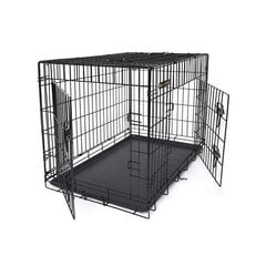Клетка для собак с 2 дверями Feandrea XL PPD36H цена и информация | Переноски, сумки | kaup24.ee