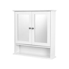 Зеркальный шкаф для ванной Vasagle белый цена и информация | Шкафчики для ванной | kaup24.ee