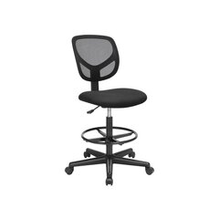 Простой офисный стул с сеткой SONGMICS OBN15BK цена и информация | Офисные кресла | kaup24.ee