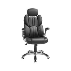 Офисный стул с откидными подлокотниками SONGMICS OBG65BK цена и информация | Офисные кресла | kaup24.ee