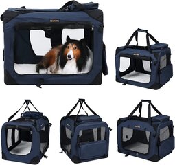 Сумка для перевозки домашних животных Feandrea PDC70Z, 70 x 52 x 52 см, синяя цена и информация | Переноски, сумки | kaup24.ee