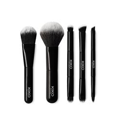 Дорожный набор из 5 профессиональных кистей Kiko Milano Travel Brush Set цена и информация | Кисти для макияжа, спонжи | kaup24.ee