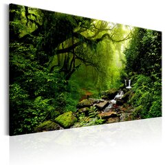 Pilt - Waterfall in the Forest 120x80 cm hind ja info | Seinapildid | kaup24.ee