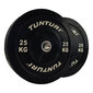 Tunturi Bumper ketas 25 kg must hind ja info | Hantlid, kangid, raskused | kaup24.ee