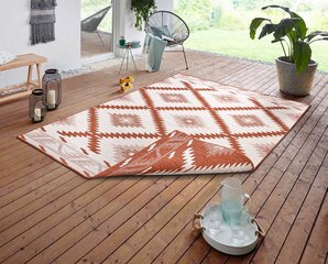 Vaip Northrugs Malibu, 150x80 cm, punane/valge цена и информация | Ковры | kaup24.ee