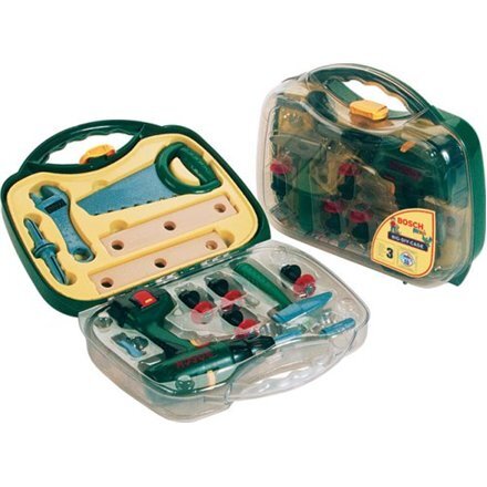 Klein Boschi kohver koos kruvikeeraja ja tööriistadega hind ja info | Arendavad mänguasjad | kaup24.ee