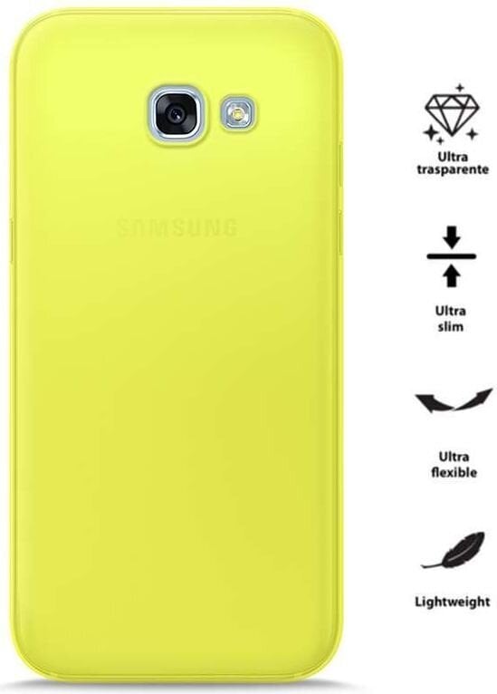 PURO 0.3 Nude - Etui Samsung Galaxy A3 (2017) (Fluo Yellow) (Yellow) цена и информация | Telefoni kaaned, ümbrised | kaup24.ee