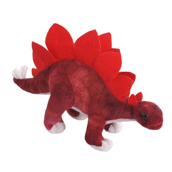 Beppe Plush Stegosaurus punane 30 cm цена и информация | Pehmed mänguasjad | kaup24.ee