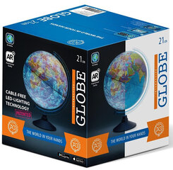 GLOBE 21CM füüsilise kaardi ja rakendusega Alayskesky's Globe hind ja info | Gloobused | kaup24.ee