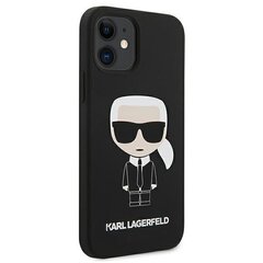 Karl Lagerfeld KLHCP12SSLFKBK telefonile iPhone 12 mini 5,4 ", must hind ja info | Telefoni kaaned, ümbrised | kaup24.ee