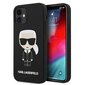 Karl Lagerfeld KLHCP12SSLFKBK telefonile iPhone 12 mini 5,4 ", must hind ja info | Telefoni kaaned, ümbrised | kaup24.ee