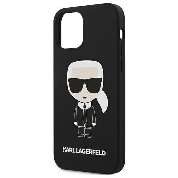 Karl Lagerfeld KLHCP12SSLFKBK telefonile iPhone 12 mini 5,4 ", must hind ja info | Telefoni kaaned, ümbrised | kaup24.ee